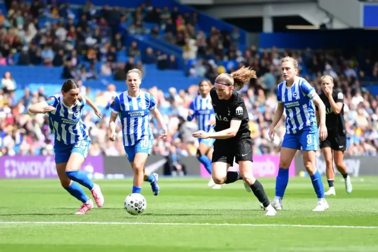 Brighton 1-2 Tottenham: Albion conclude WSL season with defeat as Spurs snatch victory at Amex